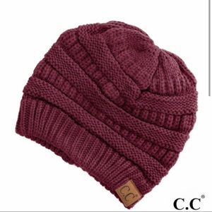 C.C Exclusives Solid Ribbed Beanie